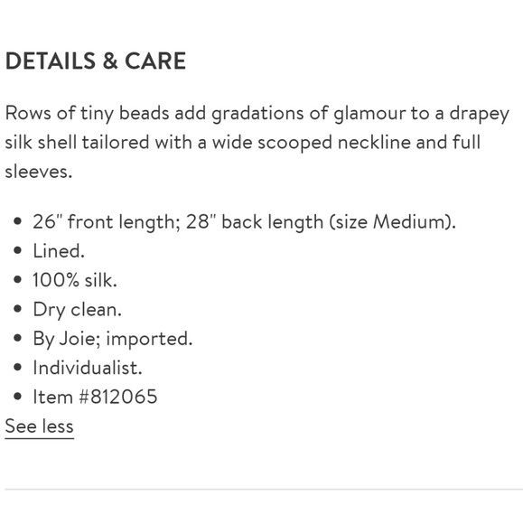 Joie Agacia G silk beaded top - Picture 3 of 7